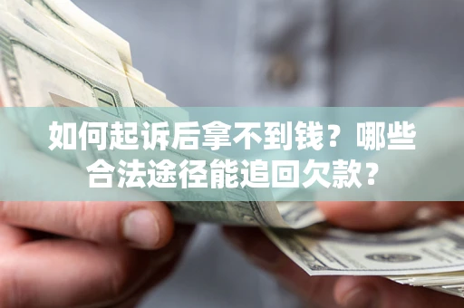 武汉如何起诉后拿不到钱？哪些合法途径能追回欠款？