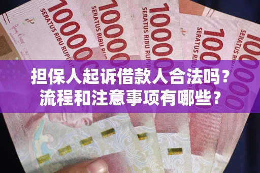 武汉担保人起诉借款人合法吗？流程和注意事项有哪些？