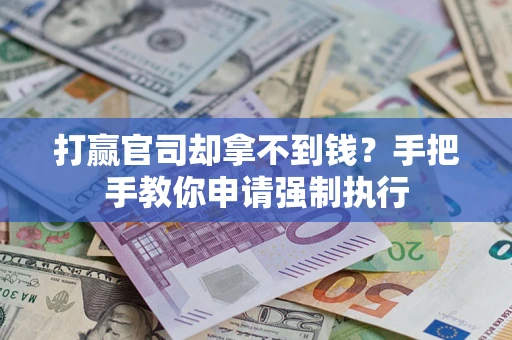 武汉打赢官司却拿不到钱？手把手教你申请强制执行