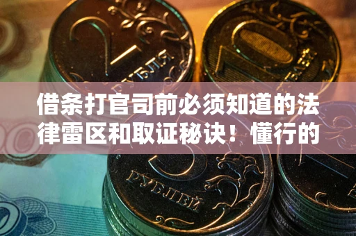 武汉借条打官司前必须知道的法律雷区和取证秘诀！懂行的人已经留好这些证据