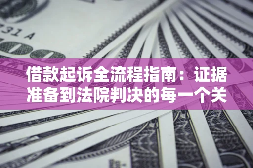 武汉借款起诉全流程指南：证据准备到法院判决的每一个关键步骤