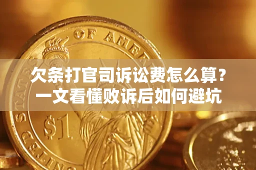 武汉欠条打官司诉讼费怎么算？一文看懂败诉后如何避坑