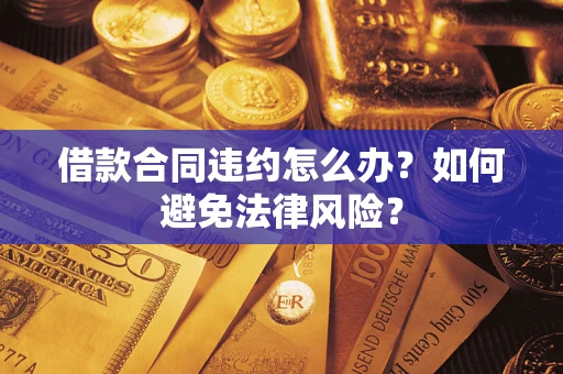 武汉借款合同违约怎么办？如何避免法律风险？