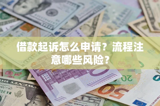 武汉借款起诉怎么申请？流程注意哪些风险？