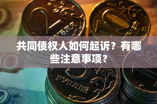 武汉共同债权人如何起诉？有哪些注意事项？